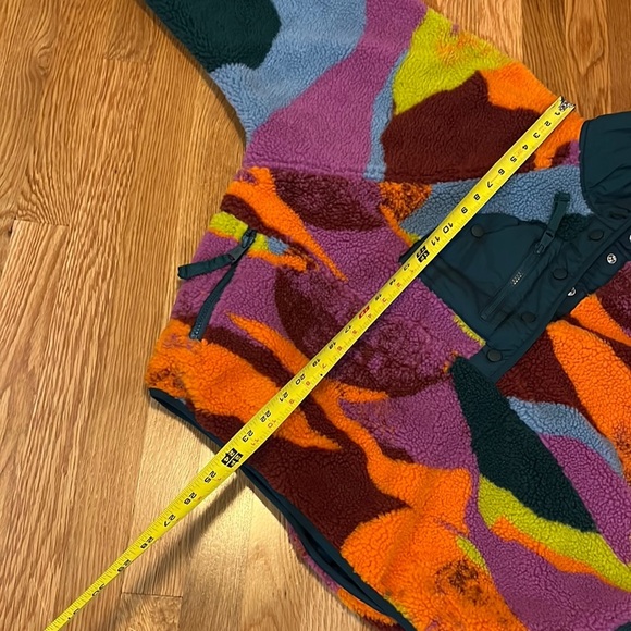 Free People Hit the Slopes Printed Color Block Jacket Size Large NWT - Picture 8 of 15